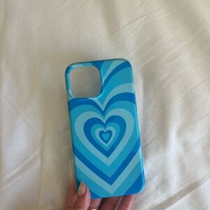 Velvet Caviar Blue Heart Design Phone Case
